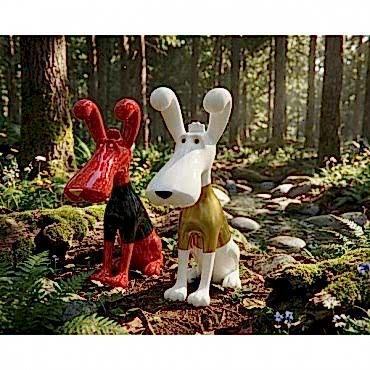 Polyester Sevimli Köpek Figürü