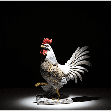 Özel Tasarım Polyester Horoz Figürü 