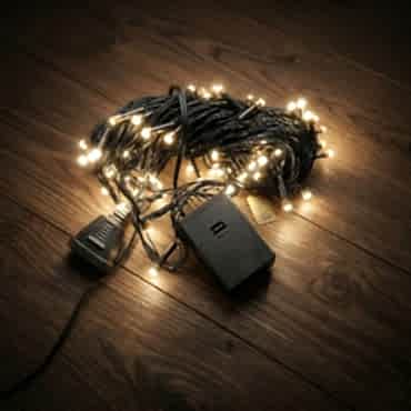 10m 100 LED Damla Uçlu Gün Işığı Siyah Kablo 