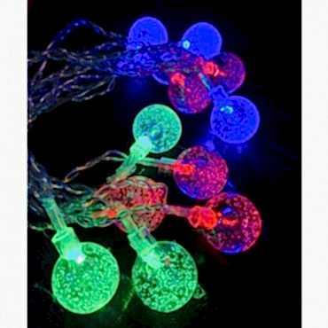 3m 20 Led Kristal Top RGB Pilli