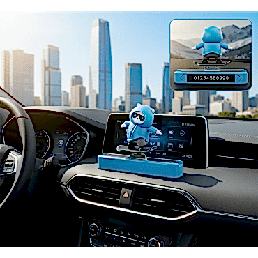 Hareketli Kaykay Figürlü Araç Numaratörü 