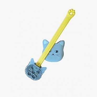 Kedi Tasarımlı Ergonomik Tuvalet Fırçası