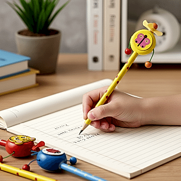 Ahşap Figürlü Kurşun Kalem 