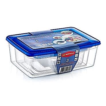 3'lü Köşeli Saklama Kabı Seti