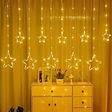 Yıldız Perde Led 10 Saçaklı 