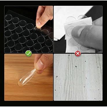 Çift Taraflı Yuvarlak Montaj Macunu 42 Adet