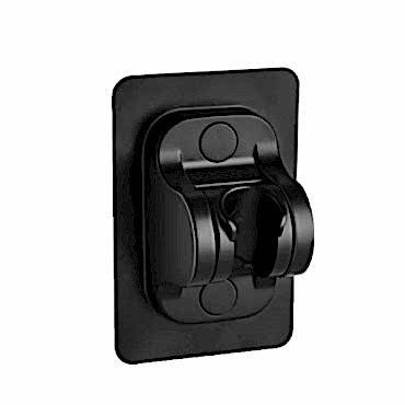 Yapışkanlı Duş Başlığı Tutucu Ayarlı Siyah