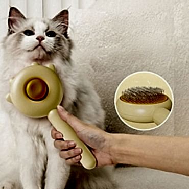 Pati Tasarımlı Otomatik Temizlenen Evcil Hayvan Tarağı