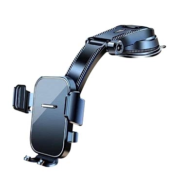 Torpido Üstü Vakumlu Araç Telefon Tutucu Ayarlanabilir Uzun Kollu 