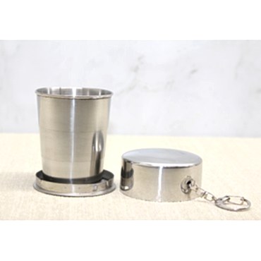 Katlanabilir Tekli Paslanmaz Çelik Shot Bardak - Model 2