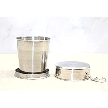 Katlanabilir Tekli Paslanmaz Çelik Shot Bardak - Model 1 