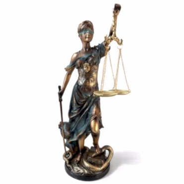 55x17 cm Polyester Adalet Biblosu 