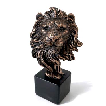 14x9 cm Polyester Aslan Büstü 