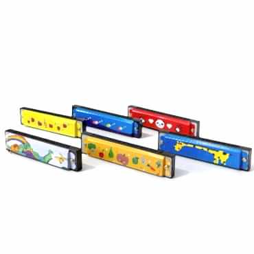 Desenli Metal Mızıka 