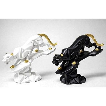 Dekoratif Polyester Panter Figürü 