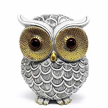 19x16 cm Polyester Baykuş Figürü 