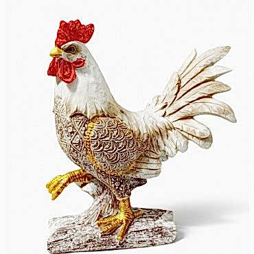 Özel Tasarım Polyester Horoz Figürü