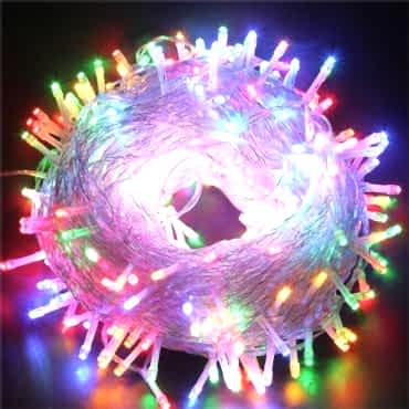 3m 20 LED  RGB - 2 Kademeli Şeffaf Kablo