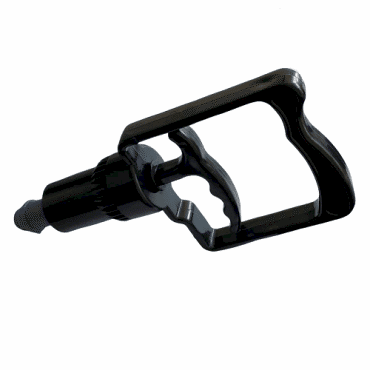 Hacamat Pompa 4 Parmak Siyah