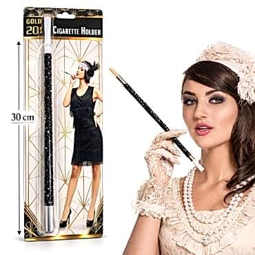 Siyah Payetli Sigara Tutacağı