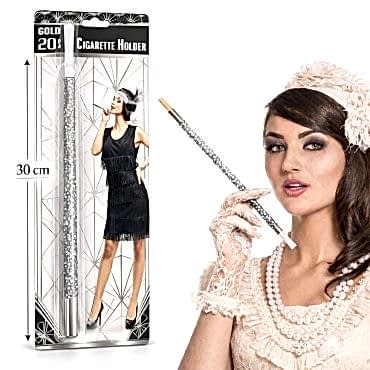 Gümüş Payetli Sigara Tutacağı