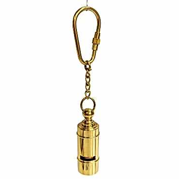 Geleneksel Pirinç Düdük Tasarım Anahtarlık