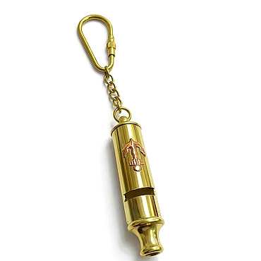 Pirinç Düdük Anahtarlık 