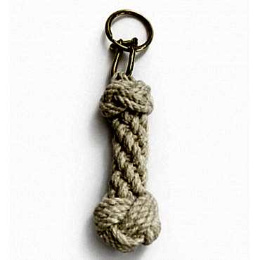 Pirinç Örgü Halat Tasarım Anahtarlık