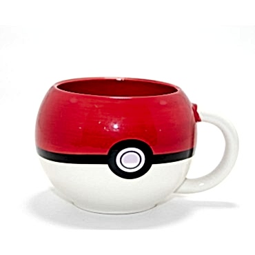 Pokemon Pokeball Tasarımlı 3D Porselen Kupa Bardak