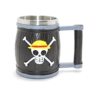 One Piece Temalı 3D Kabartmalı Çelik Kupa Bardak