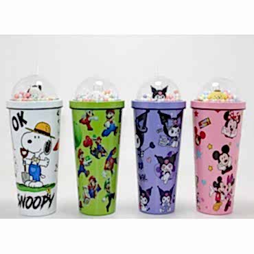 Sevimli Anime Karakterli Pipetli Termos & Suluk