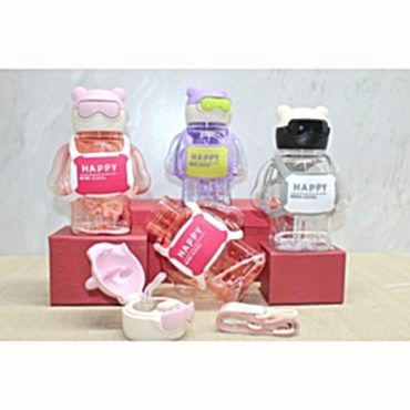 Sevimli 3D Desenli Su Matarası (BPA İçermez)