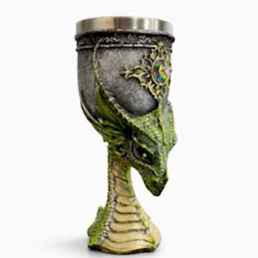 Ejderha Tasarımı 3D Kabartmalı Çelik Kadeh Bardak