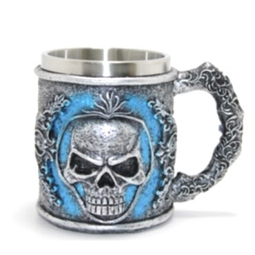 Grim Reaper Azrail Kabartmalı 3D Tasarım Çelik Kupa Bardak