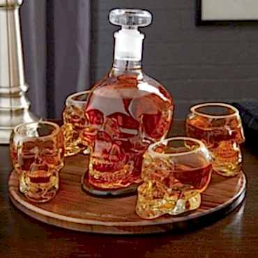 Crystal Head Kuru Kafa Cam Şişe 350 Ml