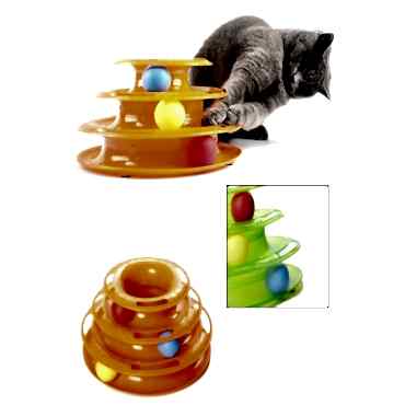 Tower of Tracks 3 Katlı Kedi Oyuncağı