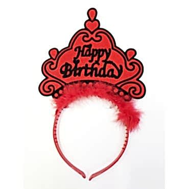 Happy Birthday Yazılı Neon Renk Taç 12 Adet