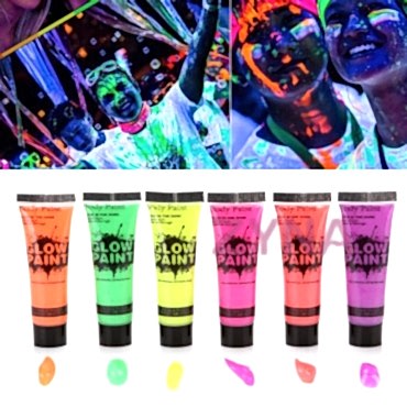 Neon Glow Fosforlu Krem Boya - 6 Adet