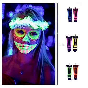 Neon Glow Fosforlu Krem Boya - 12 Adet