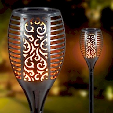 Alev Efektli Solar Bahçe Lambası Small