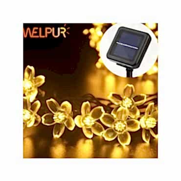 Solar Çiçekli Dekoratif 30 Led Bahçe Lambası