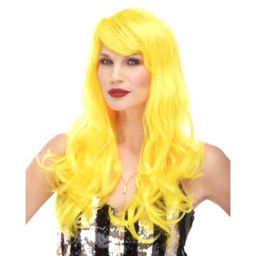 Sarı Renk Parti Peruğu