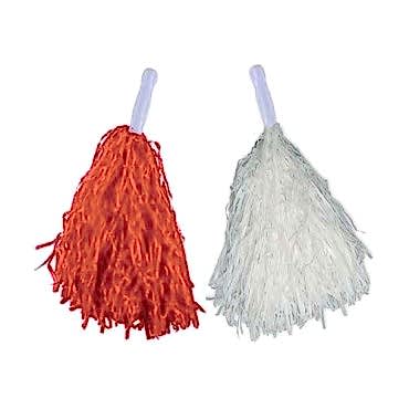 Kırmızı Beyaz Gösteri Ponponu