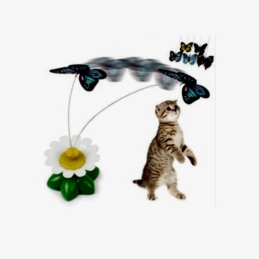 Hareketli Pilli Kelebek Kedi Oyuncağı