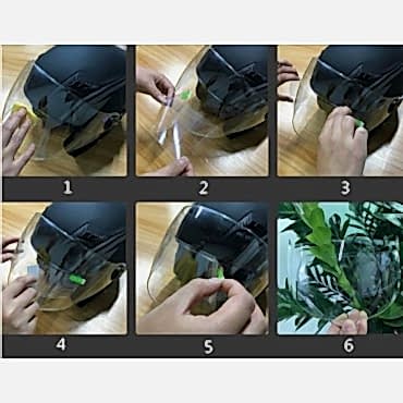 MOTOSIKLET  KASKI İÇIN YAĞMUR KAYDIRICI