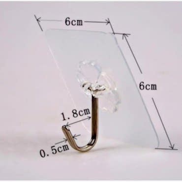 KENDINDEN YAPIŞKANLI ŞEFFAF ASKI 5 Lİ SET