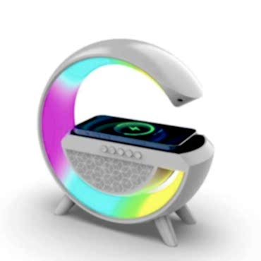 Kablosuz Şarj Standlı RGB Hoparlör