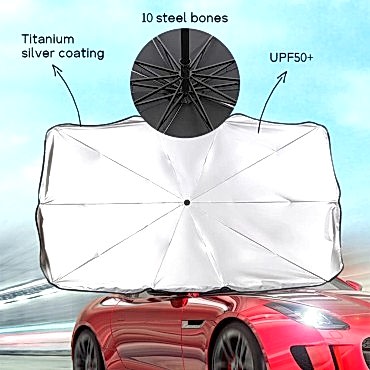 Araç İçi Ön Cam Şemsiye Güneşlik