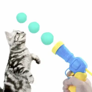 Peluş Top Atan İnteraktif Kedi Oyuncağı