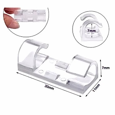 Kablo Sabitleyici Klips Seti 20 Adet 